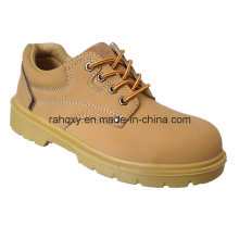 Sapatos de segurança Nubuck couro com camurça de língua & malha forro (HQ06006)